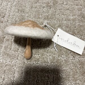Indaba Felted Mushroom Christmas Ornament 3”
